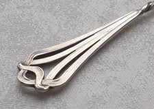 *RAR* Seltene große Fleischgabel Jugendstil 800 Silber Wilkens Atelier Entwurf