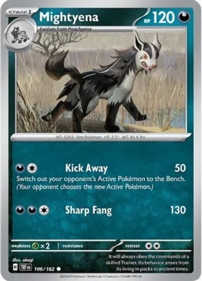 Mightyena - 106/162 - Common - Lightly Played
