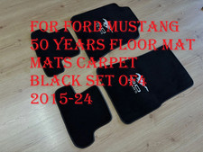 New Yesyeni Cillop Mustang 50 Year Floor Mats Carpet Black Set Of 4 2015-26