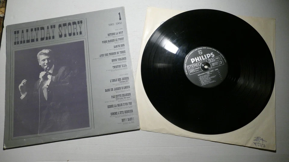 VINYLE 33 TOUR LP "1961 - 1962 JOHNNY HALLYDAY N°1 EDIT PHILIPS VG ++/ VG++ - Photo 1/4