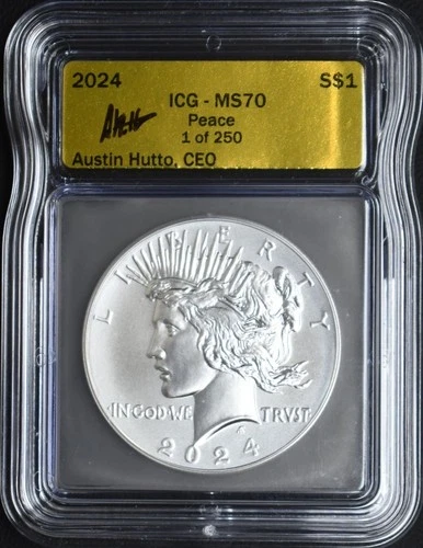 2024 Peace Dollar ICG MS70