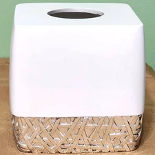 Square Tissue Box Cover Bathroom Kleenex Accessories Facial Tissue Holder