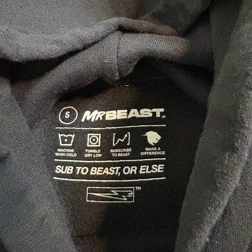 MrBeast Game Hoodie Black Pullover Graphic Logo Youth Size S, 12-14 - Picture 5 of 6