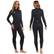 Women Wetsuit Neoprene Wet Suit - 3mm Thermal Scuba Gear Back Zip Ultra Stret...