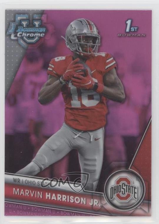 2023 Bowman U Chrome Pink Refractor Marvin Harrison Jr #100