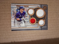 MATT CHAPMAN 2023 TOPPS MUSEUM COLLECTION QUAD RELIC /75 TORONTO BLUE JAYS