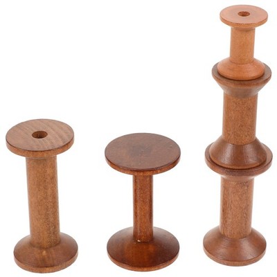 5Pcs Wood Yarn Holder for Knitting and Embroidery Fine Craftsmanship