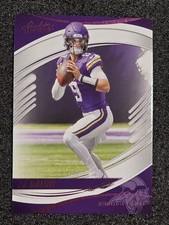 2025 Absolute Football Purple Parallel #100 JJ Mccarthy Minnesota Vikings