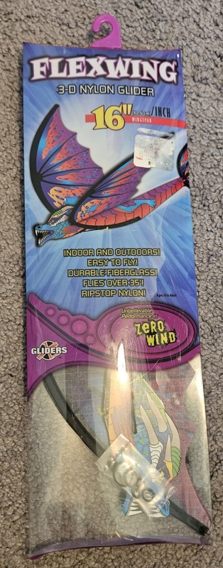 XKites FlexWing Dragon Glider, Purple, 16 Inches