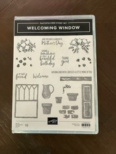 Stampin' Up WELCOMING WINDOW Stamp Set WINDOW FLOWER BOX Dies 50