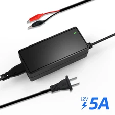 14.6V 5A Battery Charger for 12V Lithium Iron Phosphate LiFePO4 Battery US Plug