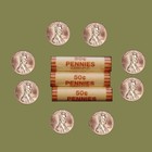 3  bank-wrapped  2009 - P  BU rolls - 150 Unc Lincoln pennies - Unknown Reverse — photo 2