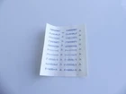 RIVAROSSI ITALY HO DETAIL DESTINATION PLATES FOR CIWL CAR