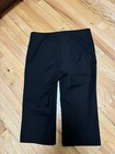 NWT ZARA BLACK CAPRIS PANTS cotton blend LARGE retail price $79- — photo 2