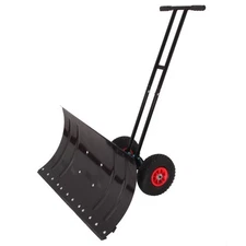 Heavy snow shovel  30-inch shovel with wheels, adjustable angle and height