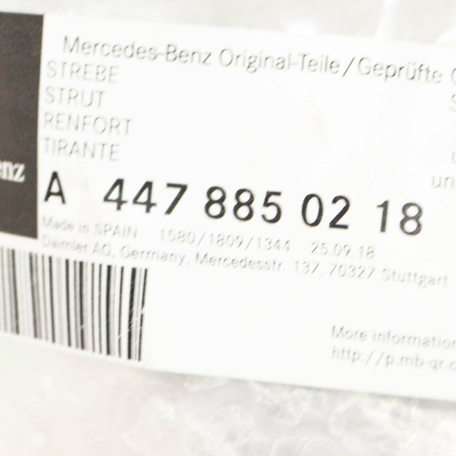 Mercedes-Benz VITO W447 Front Bumper Right Strut A4478850218 