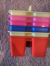 School X6 Supply Caddy w/Three Compartments Six Color Set Lot