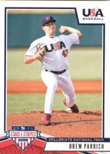 2019 Panini Stars and Stripes #20 Drew Parrish USA Collegiate National Team