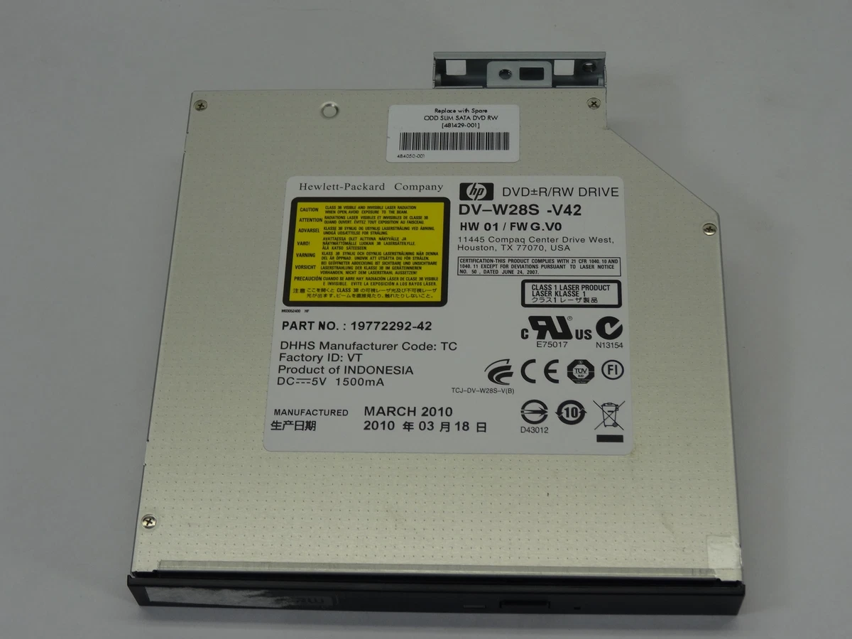 HP DVD R/RW DV-W28S-V42 19772292-42 481429-001 | eBay 