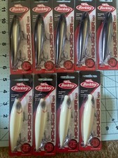 9x Berkley highjacker 100 5-black chrome 4 bone fishing lures lot new nip top