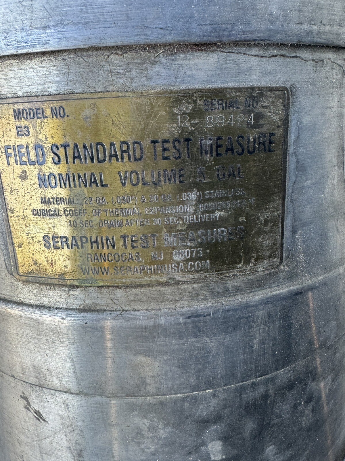 Sensitive Measurement Fuel / Gas Calibration Test Measure Can Prover