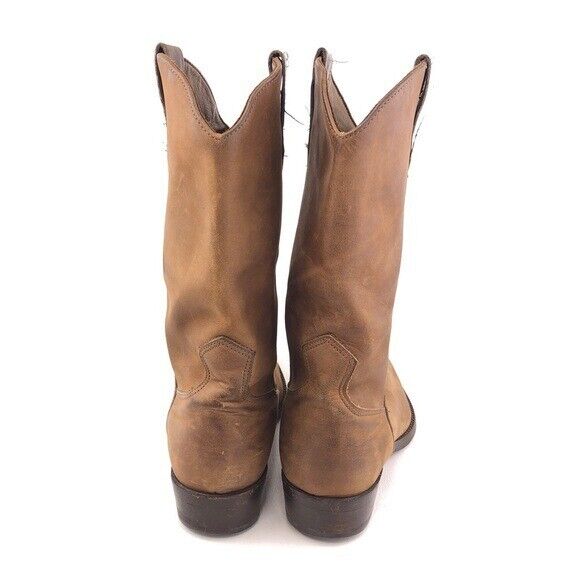 Zodiac Vintage Brown Leather Western Boots Mens Size 8.5 M Zodiac Vintage Brown Leather Western Boots Mens Size 8.5 M