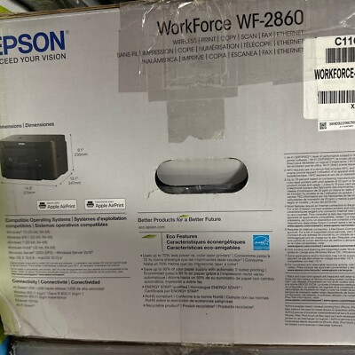 Epson WorkForce WF-2860 Inkjet All-In-One Printer- Used very Good Condition