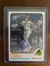 2022 Topps Heritage Dariel Lopez Auto Bradenton Marauders