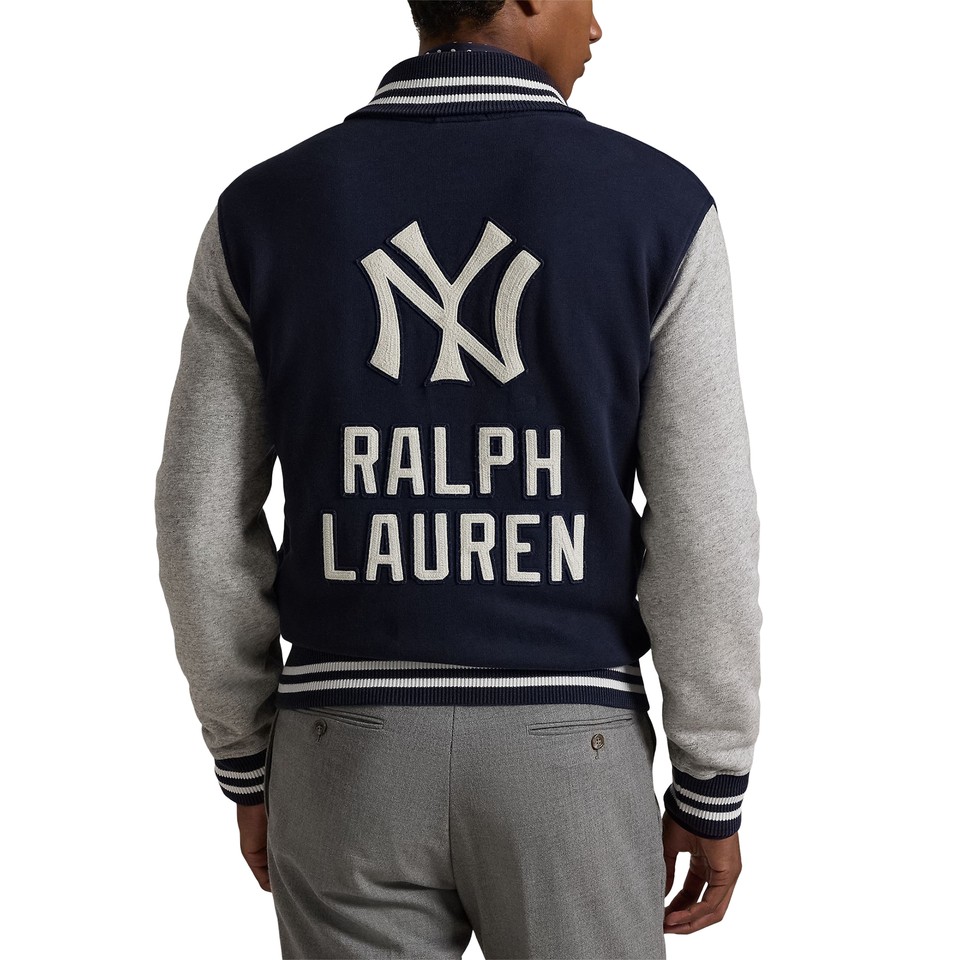 Men's Polo Ralph Lauren Navy New York Yankees FullSnap Varsity Jacket