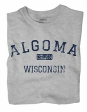 Algoma Wisconsin WI T-Shirt Kewaunee County EST