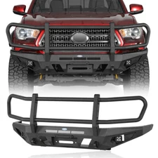 ExplorerX Front Bumper w/ Grille Guard & Winch Plate Fit 2016-2023 Toyota Tacoma