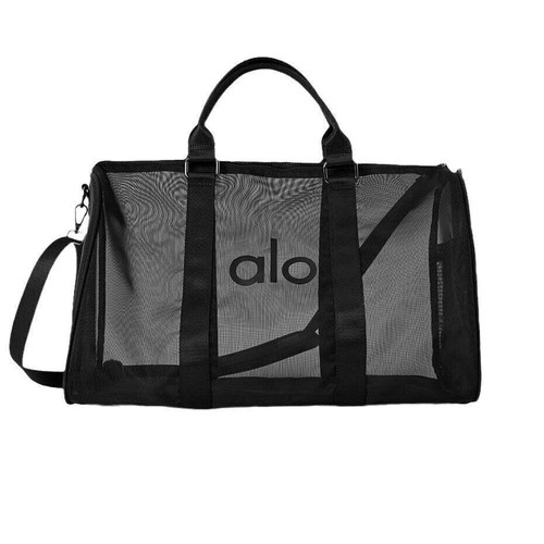 Für ALO Sheer Tote Bag Schwarz/Weiß Mini Handtasche Hollowed out Mesh Tasche - Bild 2 von 22