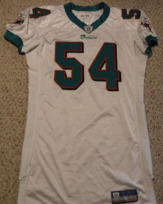 MIAMI DOLPHINS GAME ISSUE JERSEY ZAK THOMAS 2003-50 DOLPHINS GAME JERSEY NICE !