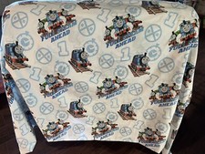 Thomas the Tank Engine Train Twin Flat Sheet ONLY Thomas  Friends 66  x 96  
