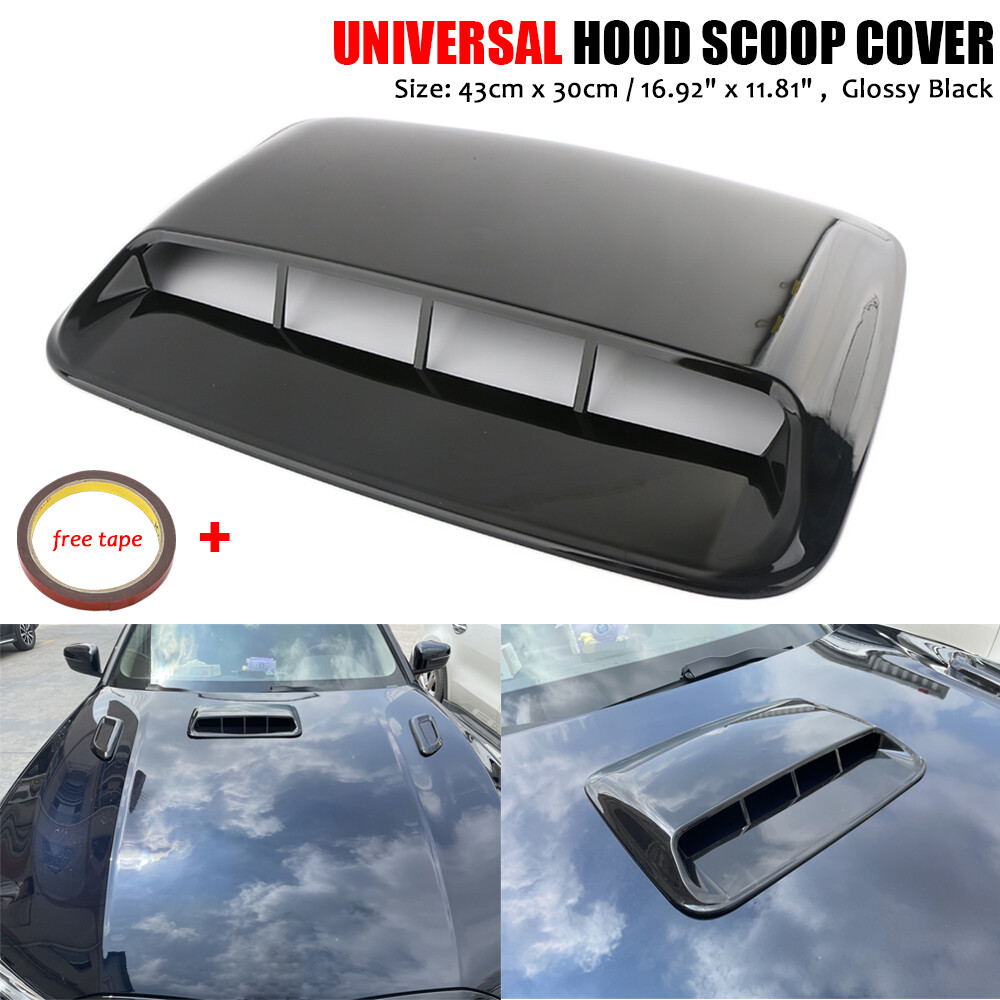 Air Flow Intake Hood Scoop Vent Bonnet Cover Trim Universal Car