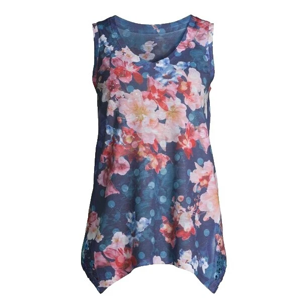 Polyester Casual Tank Tops for Women