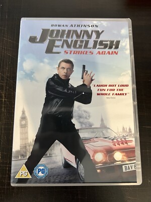Johnny English Strikes Again Rowan Atkinson 2018 DVD Top-quality