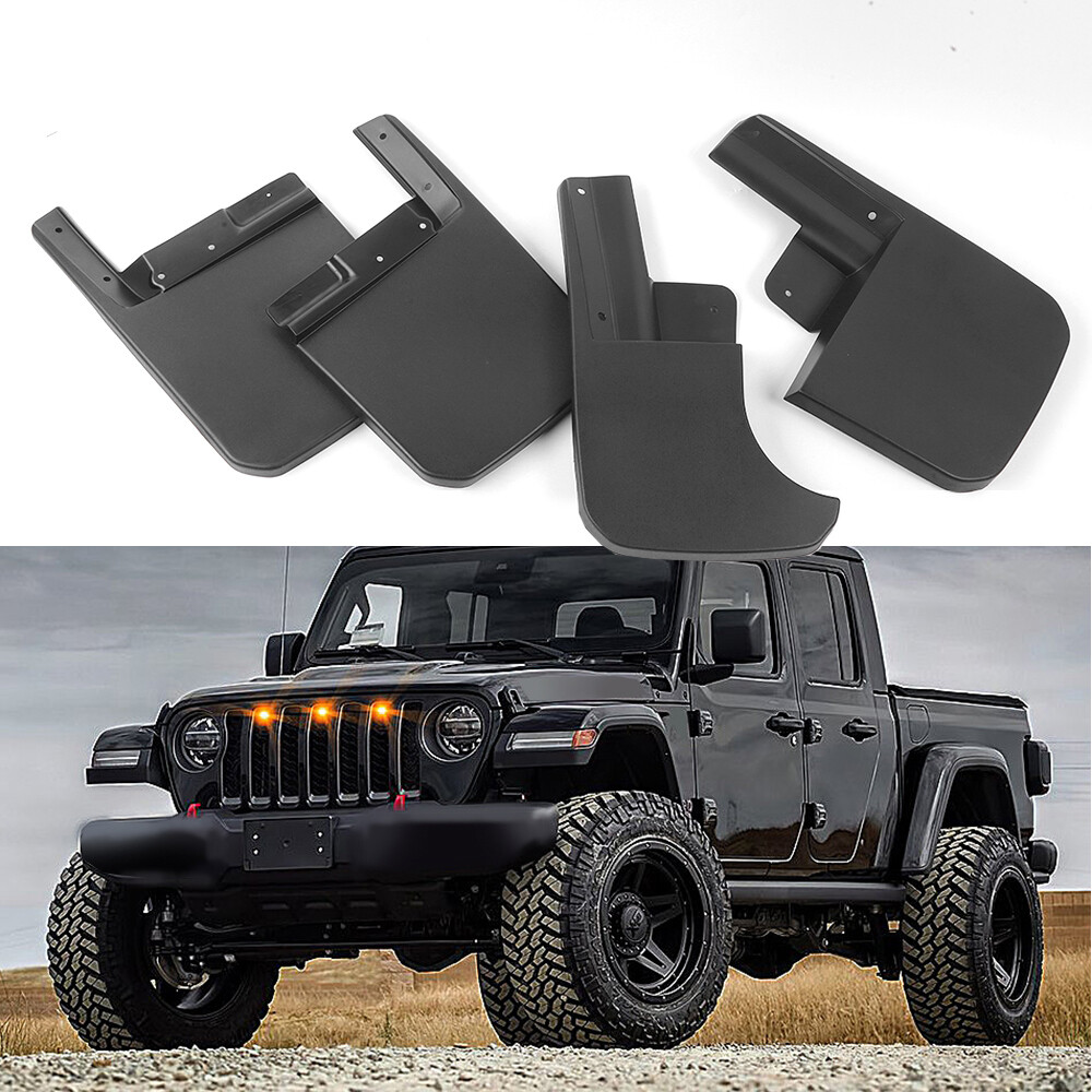 Mud Flaps Splash Guards for Jeep Gladiator JT 2018+ Fender Protection-image