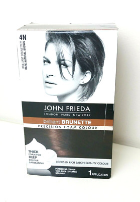 John Frieda Hair Color Dark Natural Brown 4N Classic Salon Coloring SEALED 