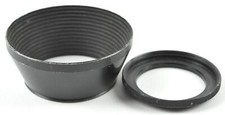 BLACK paint metal Lens hood w/ Step-up ring