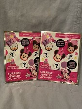 NEW Disney Junior Minnie Surprise Jewelry Activity Blind Bag Charm Bead Necklace