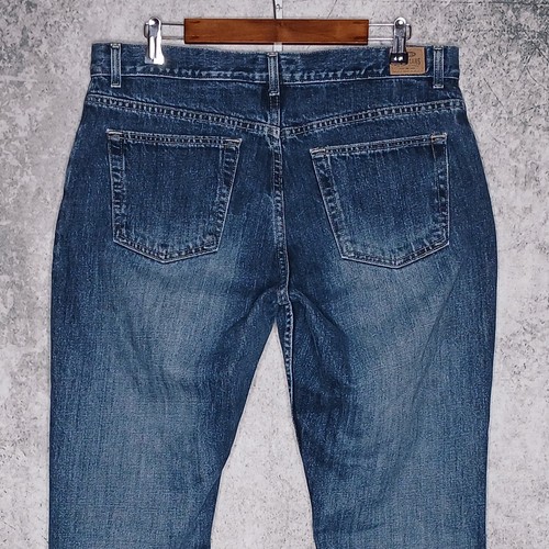 Old Navy Blue Jeans womens 100% cotton bootcut size 16 LONG blue med wash - Picture 4 of 6