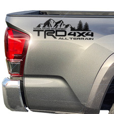 Trd 4x4 All Terrain Tacoma Tundra Mountain Toyota 2013-2023 Truck Vinyl Decal 2p