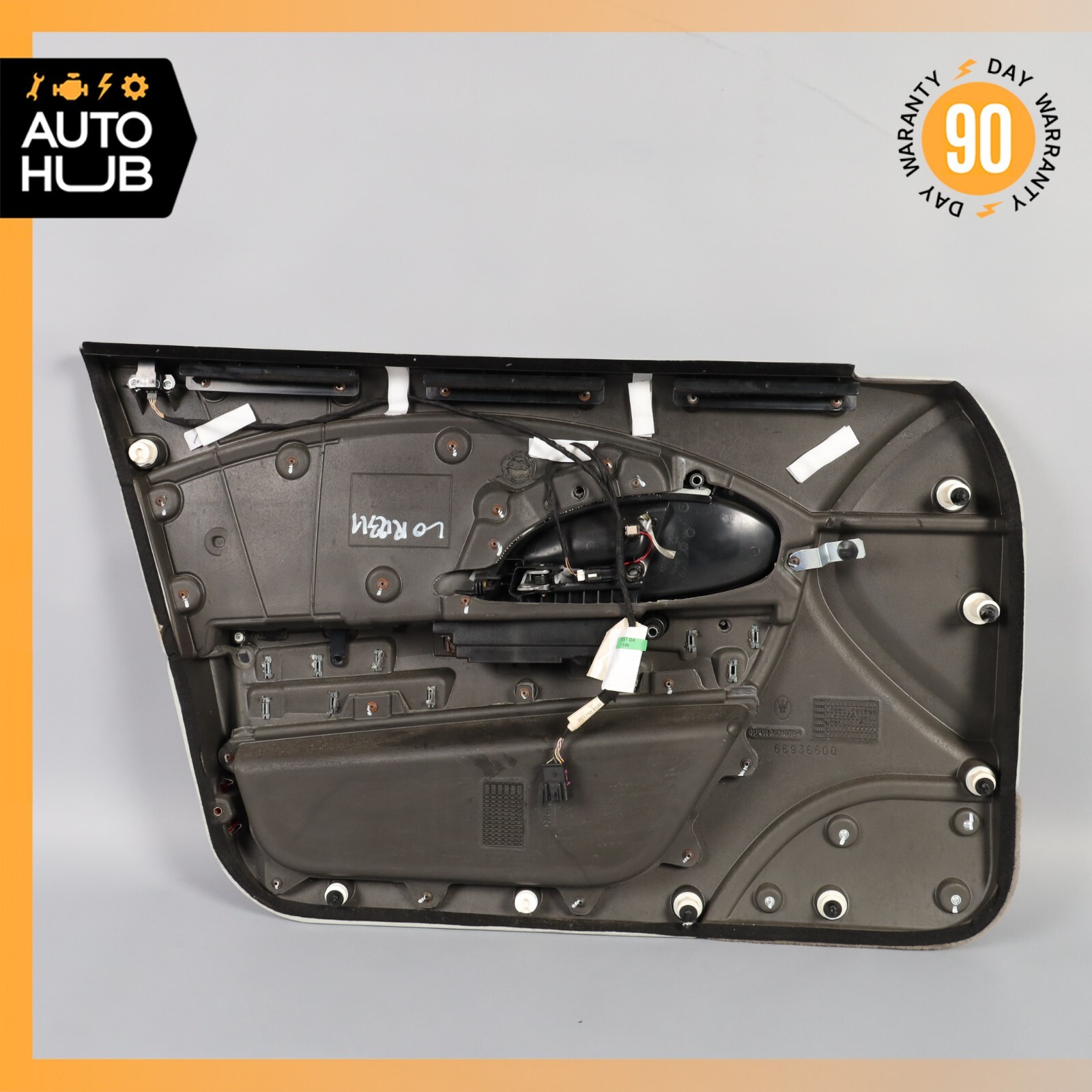 03-13 Maserati Quattroporte M139 Front Right Side Interior Door Panel Gray OEM