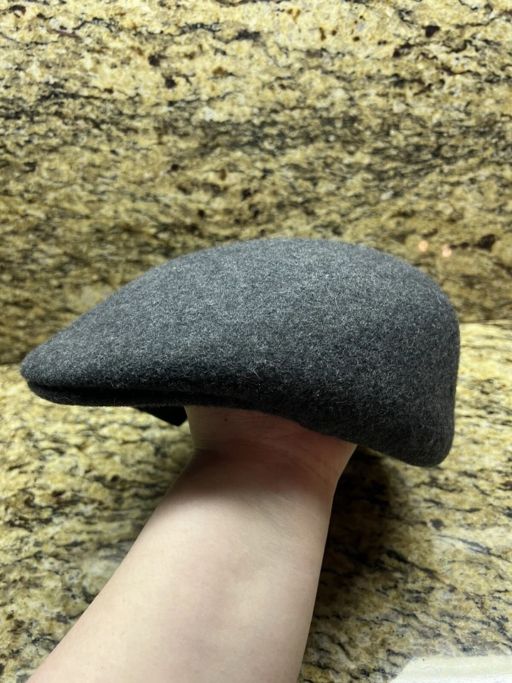 Apt 9 Men's Cabbie Hat Charcoal Gray Wool Flat Newspaper Cap - Image 4 of 4