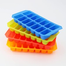 ANGIX Assorted Ice Cube Tray Easy Release BPA-Free Stackable Ice Mould - 1 pk