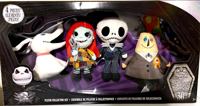 Disney 100 THE NIGHTMARE BEFORE CHRISTMAS PLUSH SET GOTHIC BIG
