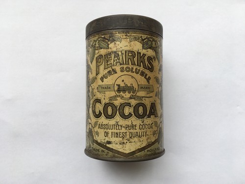 C1910 VINTAGE PEARK’S PURE SOLUBLE COCOA TIN