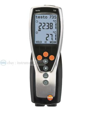 Testo 735-2 0563 7352 Multichannel Thermometer -200 to +1370 °C With PC Software