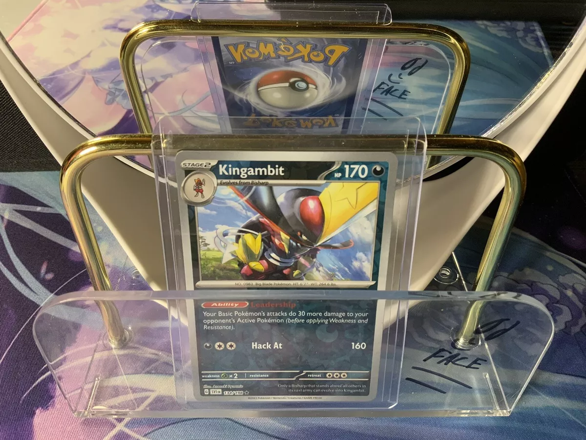 Pokemon : SV SCARLET & VIOLET KINGAMBIT 134/198 RARE HOLO REVERSE